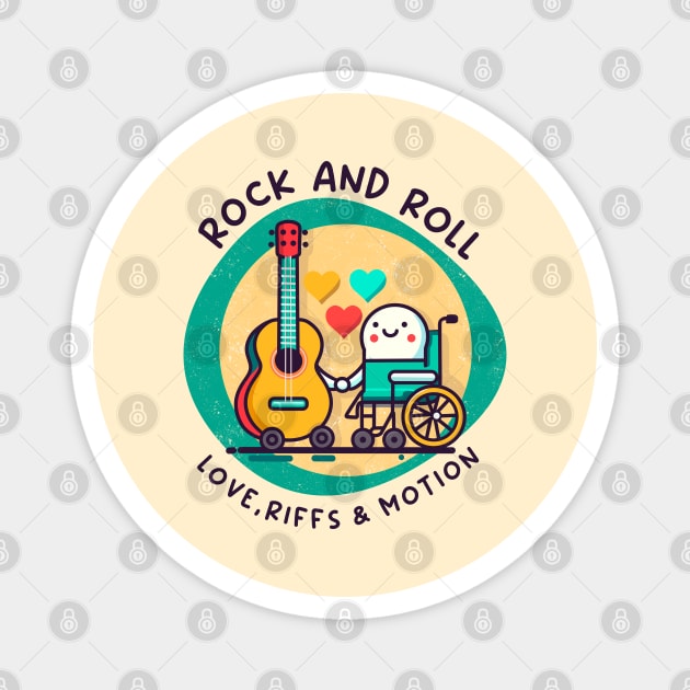 ROCK AND ROLL Magnet by Fabrik
